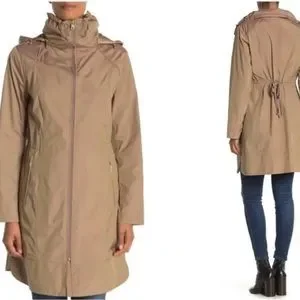 Cole Haan Jackets Coats Cole Haan Stowaway Hood Rain Coat With Storage Pouch Poshmark